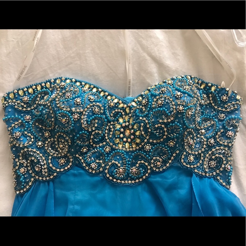 Sherri Hill homecoming dress - blue - Picture 4 of 7